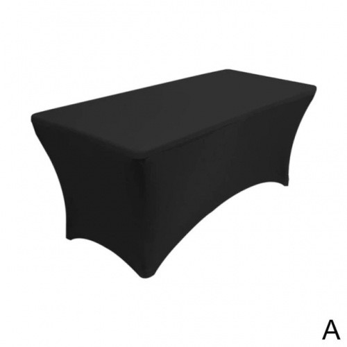 Elastický potah na stůl Černá 180x73 